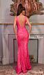 Jessica Angel 2594 Bare Back Plunging Neck Sequin Dress