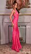 Jessica Angel 2594 Bare Back Plunging Neck Sequin Dress