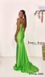 Jessica Angel 2595 Lace-Up Back V-Neck Hot Fix Dress