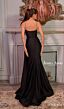 Jessica Angel 2619 Side Tail Plunging Neckline Dress