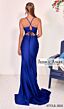 Jessica Angel 2631 High Slit Tie Back Ruched Dress