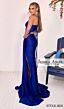 Jessica Angel 2631 High Slit Tie Back Ruched Dress