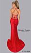 Jessica Angel 2636 High Slit Lace-Up Hot Fix Dress