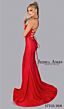 Jessica Angel 2636 High Slit Lace-Up Hot Fix Dress