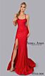 Jessica Angel 2636 High Slit Lace-Up Hot Fix Dress