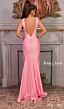 Jessica Angel 2641 Plunging Back High Slit V-Neck Dress