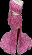 Ava Presley 40074 One-Shoulder Long Sleeve Sequin Dress