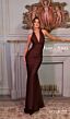 Jessica Angel 378 Bare Back Plunging Halter Dress