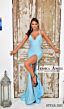 Jessica Angel 2511 Strappy Back High Slit Dress
