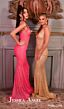 Jessica Angel 2594 Bare Back Plunging Neck Sequin Dress