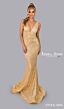 Jessica Angel 2594 Bare Back Plunging Neck Sequin Dress