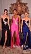 Jessica Angel 2619 Side Tail Plunging Neckline Dress