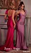 Jessica Angel 2622 Bow Strap Low Back V-Neck Dress