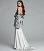 Jovani 40166 Floral Embellished Strapless Dress