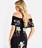 Jovani 47636 Detachable Topper Floral Beadwork Dress