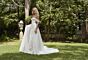 Mori Lee 4160 Pauline Off-The-Shoulder Plunging Neck Wedding Gown