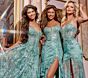 Jovani 43171 Ruffle Skirt Illusion Corset Dress