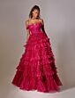 Aerie Couture 209 Tiered Skirt Cold-Shoulder Dress