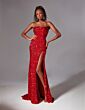 Aerie Couture 217 Sweep Train Sequin Dress