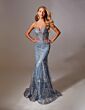 Aerie Couture 251 Illusion Corset Bodice Embellished Dress