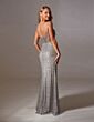 Aerie Couture 253 Slit Skirt Beaded Dress