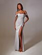 Aerie Couture 254 Off The Shoulder Beaded Dress