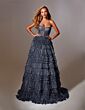 Aerie Couture 276 Ruffle Tiered Skirt Strapless Dress