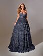 Aerie Couture 276 Ruffle Tiered Skirt Strapless Dress