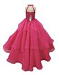 Ava Presley 26820 Halter Neck Tiered Skirt Junior Pageant Dress