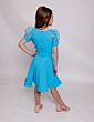 Ava Presley 28829 Puff Sleeve Front Bow Junior Pageant Dress