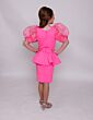 Ava Presley 28831 Peplum Waist Puff Sleeve Junior Pageant Dress