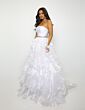 Ava Presley 39555 Ruffle Skirt Strapless Dress