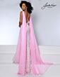 Johnathan Kayne 2826 Drape Sleeve V-Back Dress