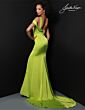 Johnathan Kayne 2838 Knotted One Shoulder Slit Skirt Dress