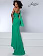 Johnathan Kayne 2864 One Shoulder Drape Sleeve Dress