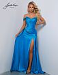 Johnathan Kayne 2898 Long Overskirt One Sleeve Dress
