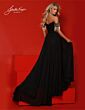 Johnathan Kayne 2902 Long Overskirt Off The Shoulder Romper