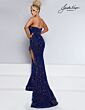 Johnathan Kayne 2905 Floral Slit Strapless Sweetheart Neck Dress