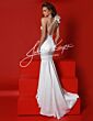 Johnathan Kayne 2953 Cutout Back One Shoulder Dress