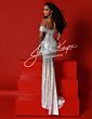 Johnathan Kayne 2959 Illusion Corset Off The Shoulder Dress