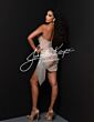 Johnathan Kayne 2977 Fringe Skirt Strapless Embellished Dress