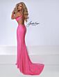 Johnathan Kayne 3000 Exposed Back One Shoulder Dress
