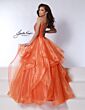 Johnathan Kayne 3036 Detachable Sleeves Flounce Skirt Dress