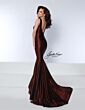 Johnathan Kayne 3039 Open V-Back Ruched Top Dress