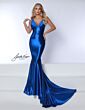 Johnathan Kayne 3039 Open V-Back Ruched Top Dress