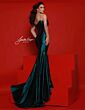 Johnathan Kayne 3041 Ruched Skirt One-Strap Dress