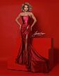 Johnathan Kayne 3041 Ruched Skirt One-Strap Dress