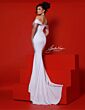 Johnathan Kayne 3042 High Slit Off The Shoulder Dress