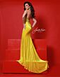 Johnathan Kayne 3053 Center Slit Strapless Sweetheart Neck Dress