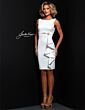 Johnathan Kayne 3060 Bateau Neckline Cutout Back Dress